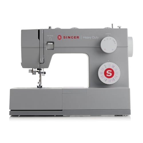 SINGER Heavy Duty 4452 High Speed Sewing Machine With Accessory Kit | Strong Motor with Enhanced Piercing Power, 110 Stitch Applications, Full Metal frame, 1-step Buttonhole & LED Lights