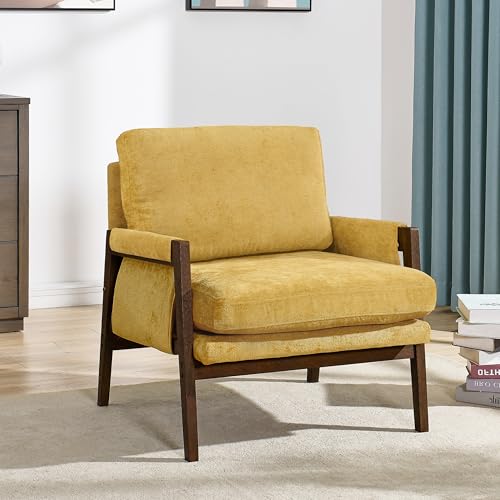 Roundhill Furniture Kelly Mid-Century Modern Accent Armchair, Green