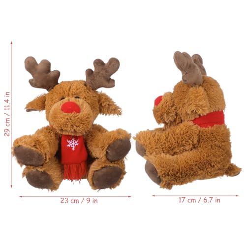 Rudolph The Red Nosed Reindeer Christmas Stuffed Animal Plush for Winter Home Car Bedroom Decoration