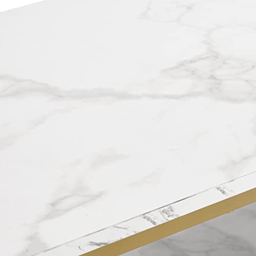 BarberPub Multifunctional Nail Table with Rolling Wheels, Spa Beauty Manicure Desk, Modern Simple Makeup Station 2401 (White)