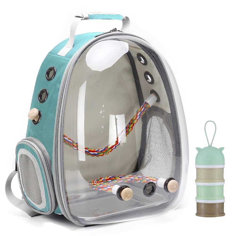 halinfer Bird Carrier Backpack, Bird Travel Backpack with Stainless Steel Tray and Standing Perch - Pet Supplies online store
