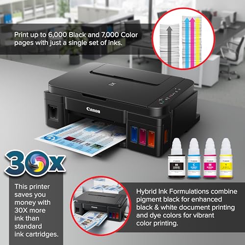 Canon PIXMA G3202 - MegaTank, Wireless All-in-One Printer