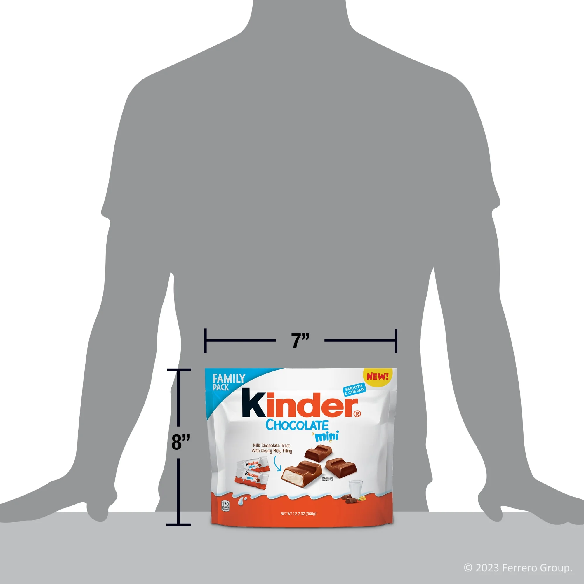 Kinder Chocolate Mini, Milk Chocolate Bar, Easter Basket Stuffers, 12.7 oz, up to 60 Minis