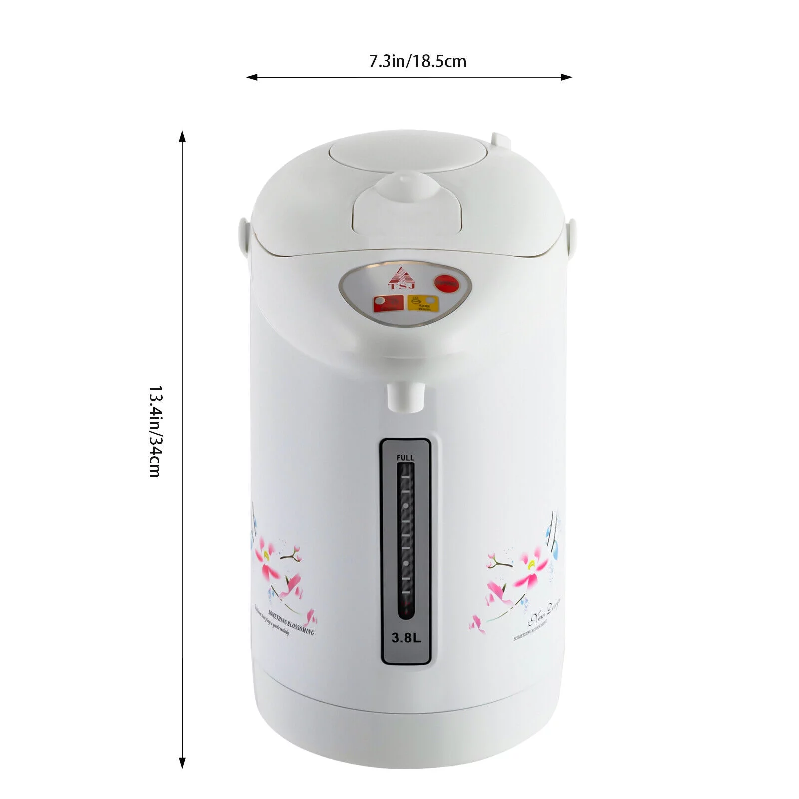 Electric Kettle for Hot Water Boiler 110V Coffee & Tea Maker 3.8 L Dual-Pump Hot Water Dispenser - 256418 Stainless Steel White