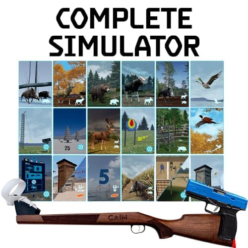 GAIM Complete Virtual Reality Simulator | Hunting and Sport Shooting | Laminate Stock Edition