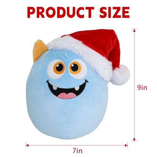 Christmas Plush Reindeer, Stuffed Animal with Christmas Hat, Stuffy Reindeer for Kids