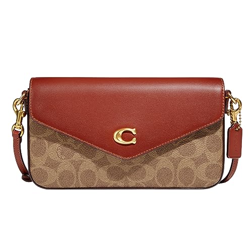 Coach Womens Coated Canvas Signature Wyn Crossbody