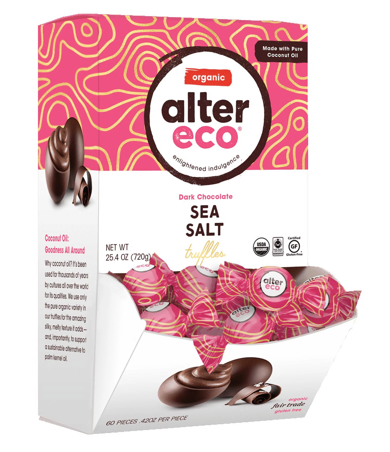 Alter Eco- Sea Salt Organic Chocolate Truffles, 60 Ct.
