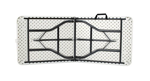 COSCO Molded Folding Banquet Table w/Handle, 6ft, Black