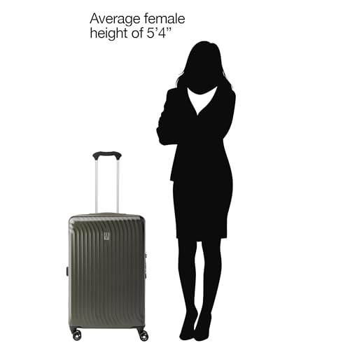 Travelpro Maxlite Air Hardside Expandable Carry on Luggage, 8 Spinner Wheels, Lightweight Hard Shell Polycarbonate Suitcase, Shadow Grey, Carry On 21-Inch
