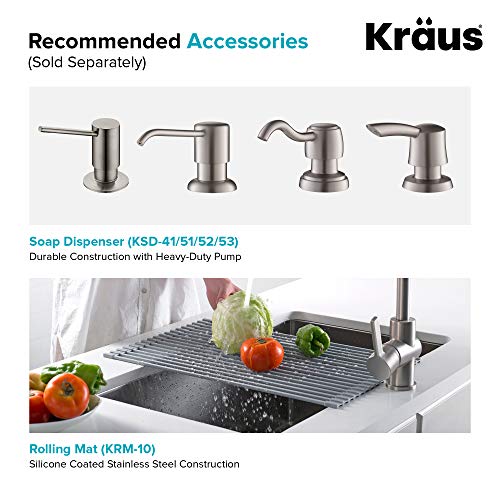 KRAUS Standart Pro 32 Inch 18-Gauge Stainless Steel Scullery Sink, 24 Gallon Freestanding Commercial Style Single Bowl Laundry & Utility Sink, KHS230-32