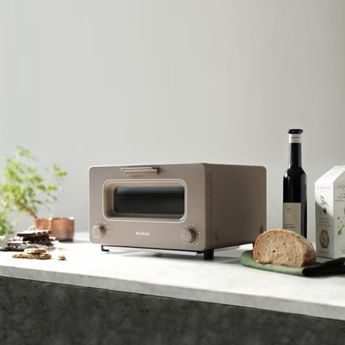 BALMUDA The Toaster | Steam Oven Toaster | 5 Cooking Modes: Sandwich Bread, Artisan Bread, Pizza & Pastry, Oven | Precise Heat Control | Steam Technology | Baking Pan | US Version | Gray