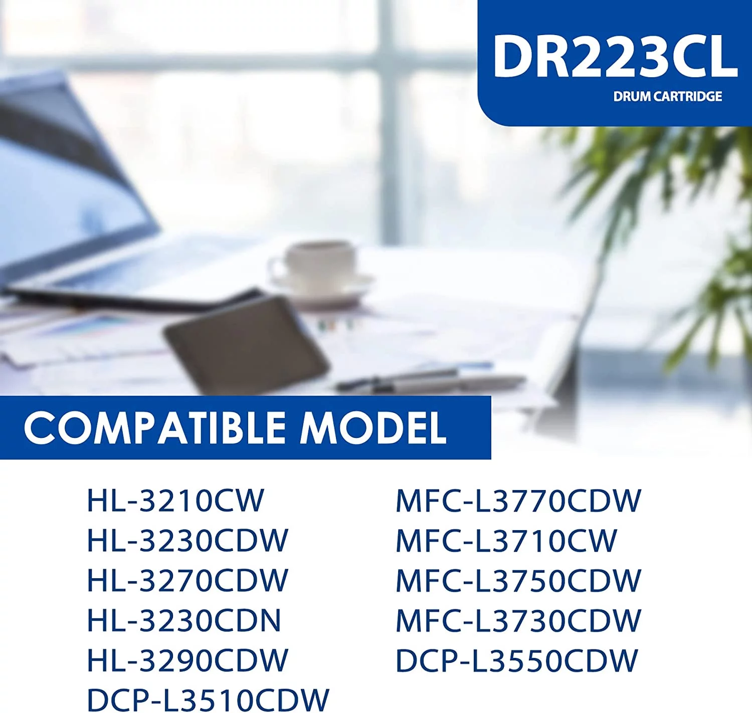 1-Pack Black   DR223CL DR-223CL Drum Unit, LVE Compatible Replacement for Brother DR223 DR-223 MFC-L3770CDW L3710CW L3750CDW L3730CDW HL-3210CW 3230CDW 3270CDW 3230CDN Printer