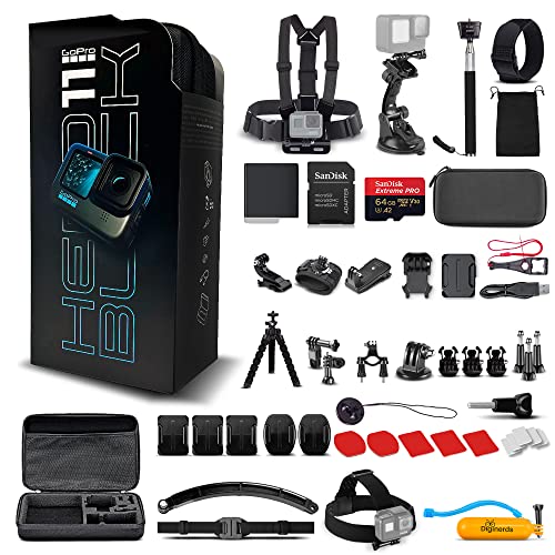 GoPro HERO11 - Action Camera + 64GB Card, 50 Piece Accessory Kit