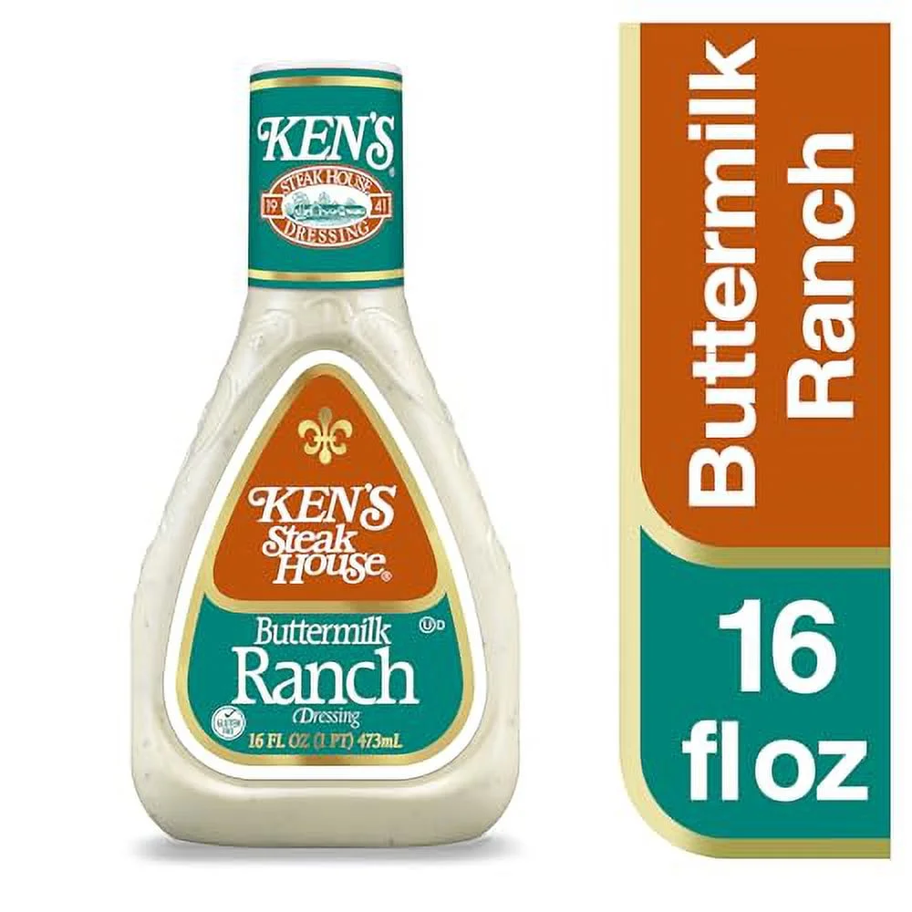 Ken's Steakhouse Buttermilk Ranch Dressing, 16 oz. (Pack of 3)