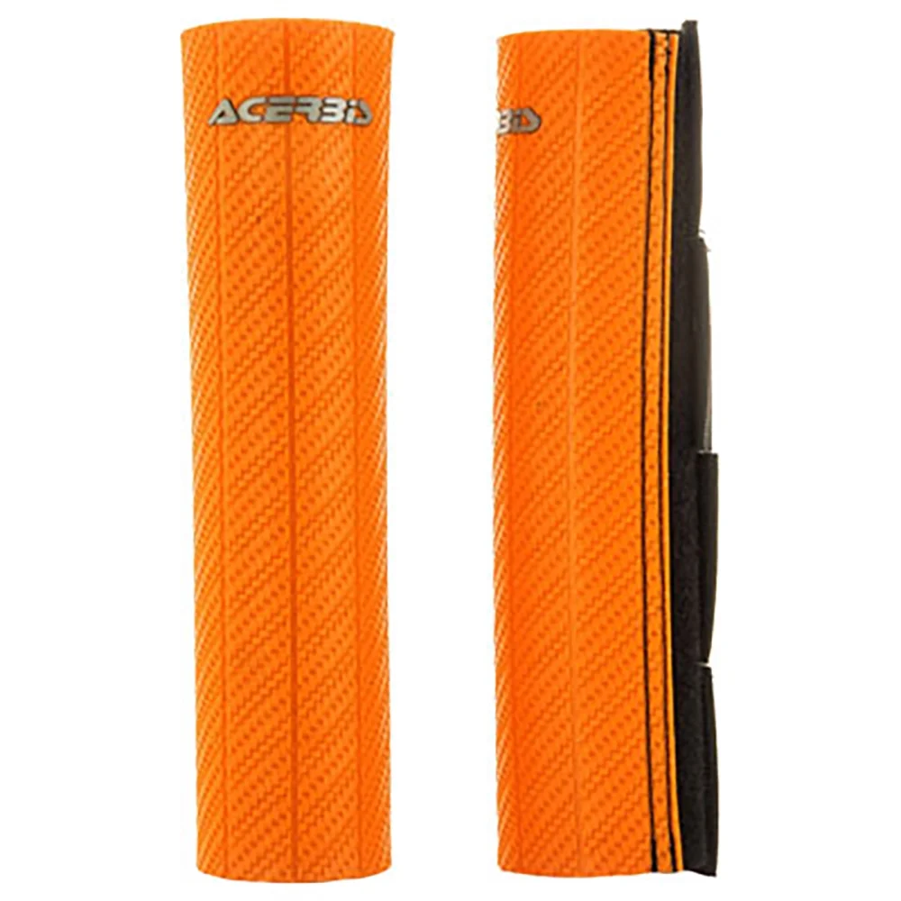 Acerbis Upper Fork Guards Orange Compatible With Kawasaki KX250 X 2021