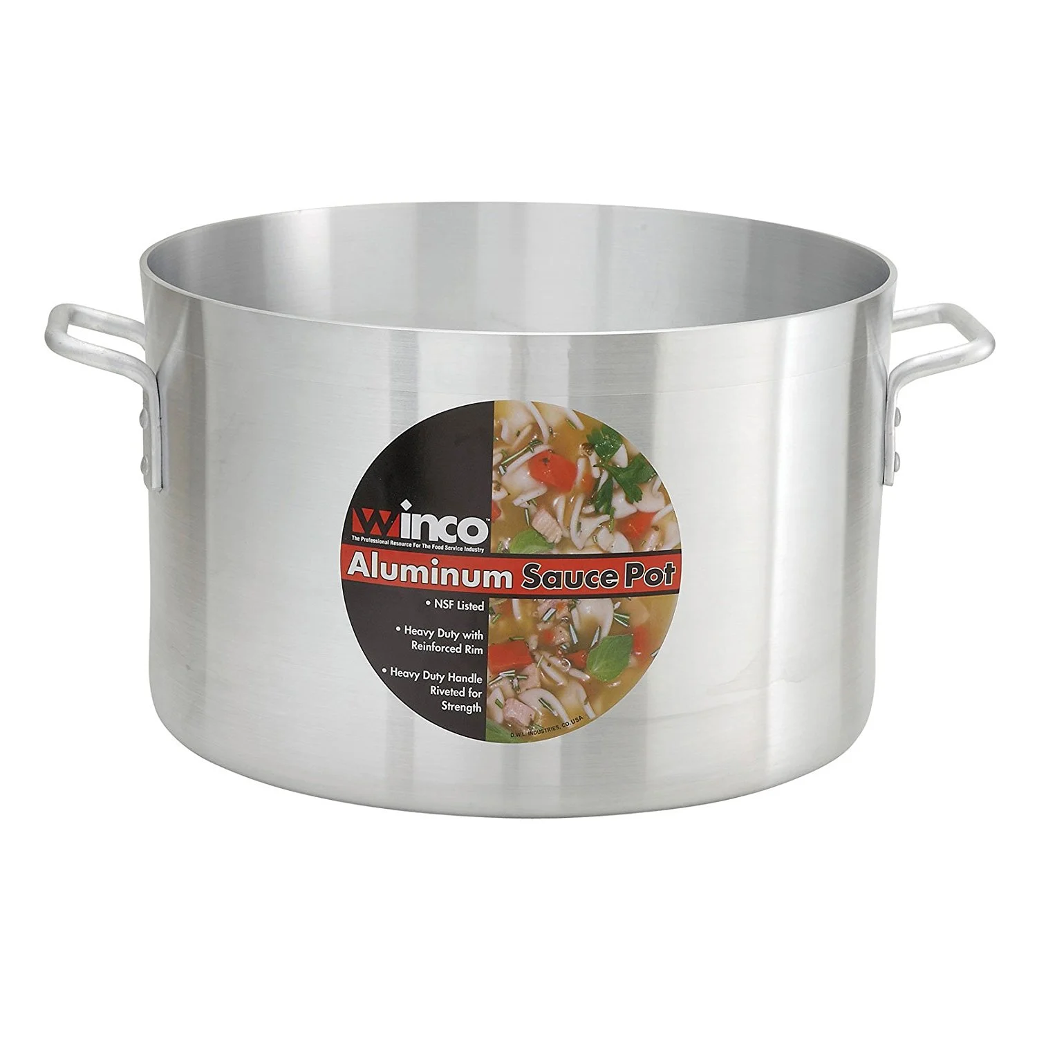 Winware Professional 8 Quart Aluminum Sauce Pot
