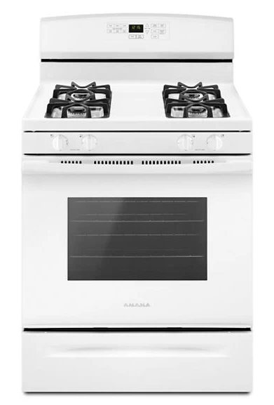 Amana 30-inch Gas Range with Self-Clean Option AGR6603SFW