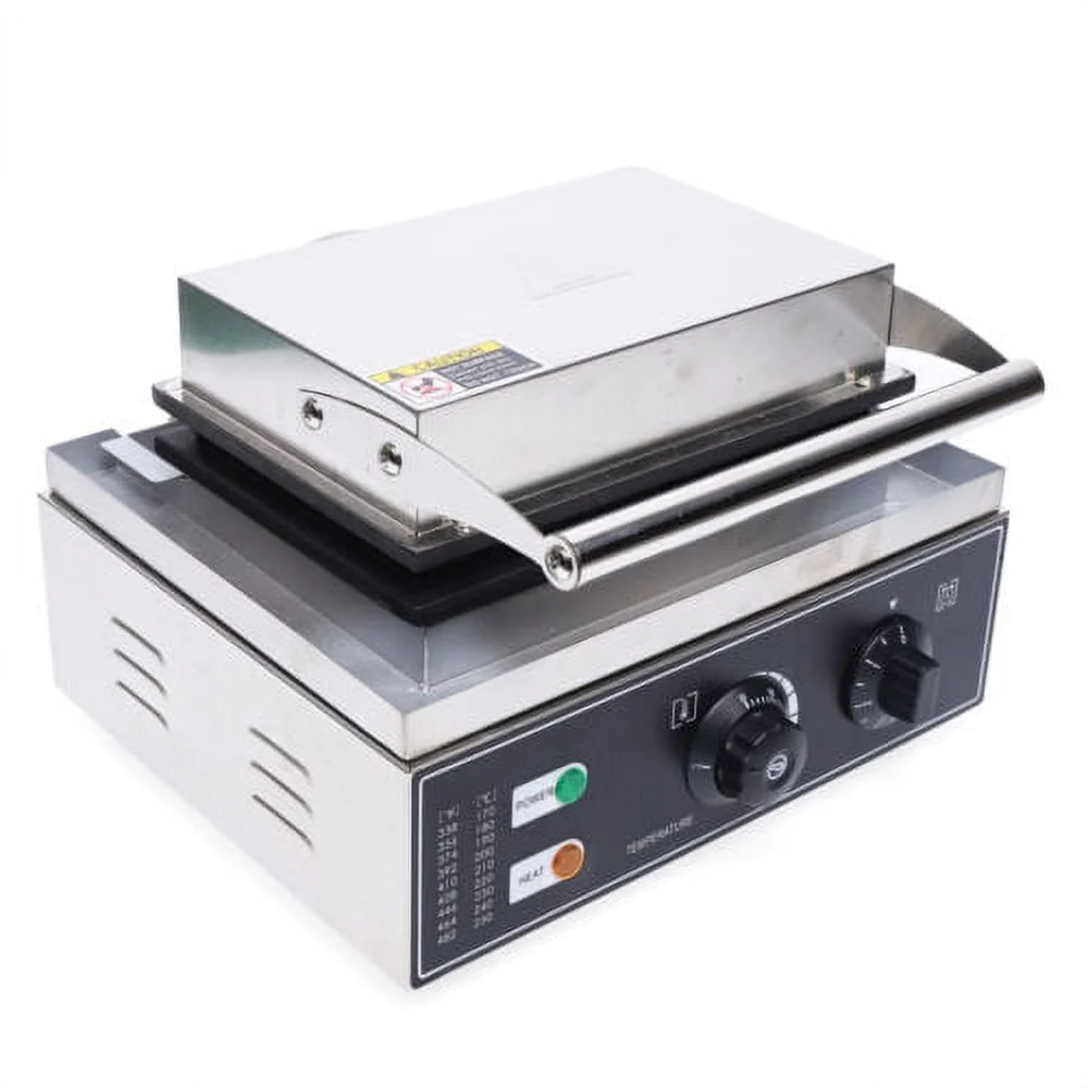 Commercial Electric Waffle Maker Cooking Baker 5 Lolly Nonstick Hot Dog Machine