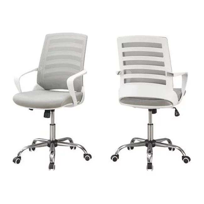 Monarch Specialties Office Chair, Swivel, Ergonomic, Armrests, Computer Desk, Work, Grey Mesh