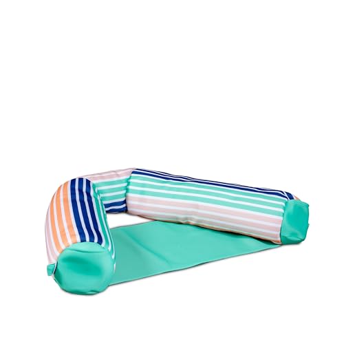 Big Joe Noodle Sling, No Inflation Needed, Pool Float with Armrests, Quick Draining Fabric, Cup Holder