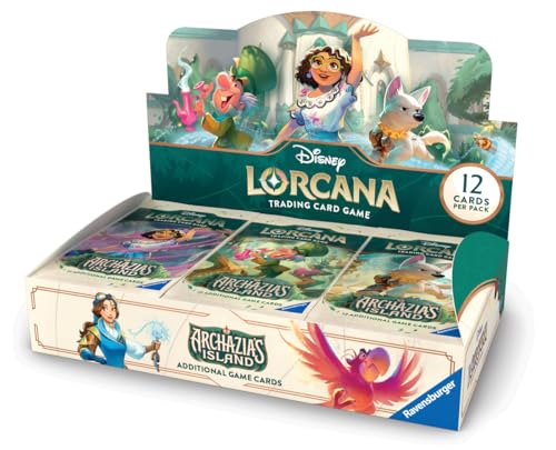 Ravensburger Disney Lorcana TCG: Archazia's Island Booster Pack Display | 24 Packs with 12 Trading Cards Each | Ideal for Collectors & Disney Fans | Suitable for Ages 8+