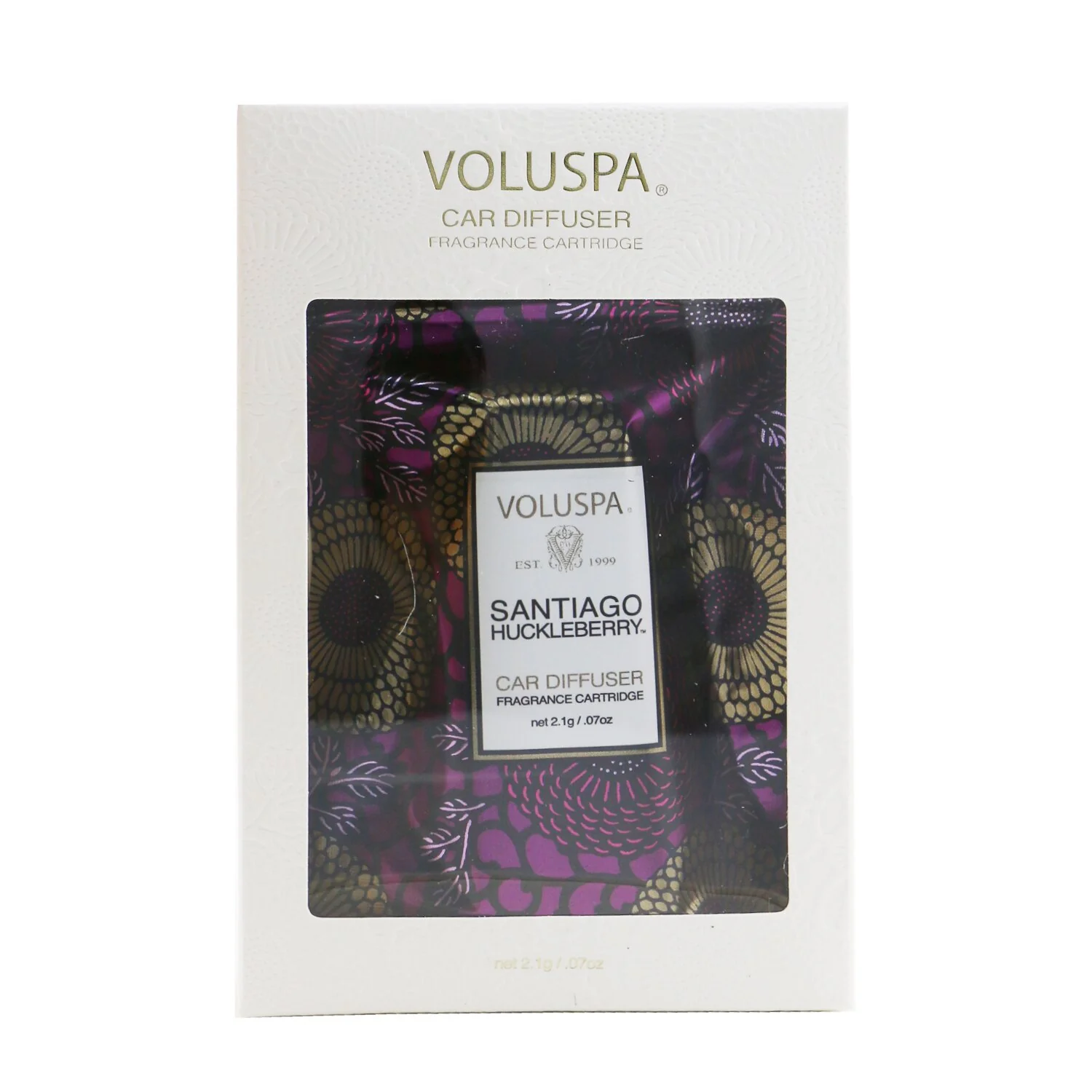 Voluspa Car Diffuser Refill - Santiago Huckleberry  2.1g/0.7oz