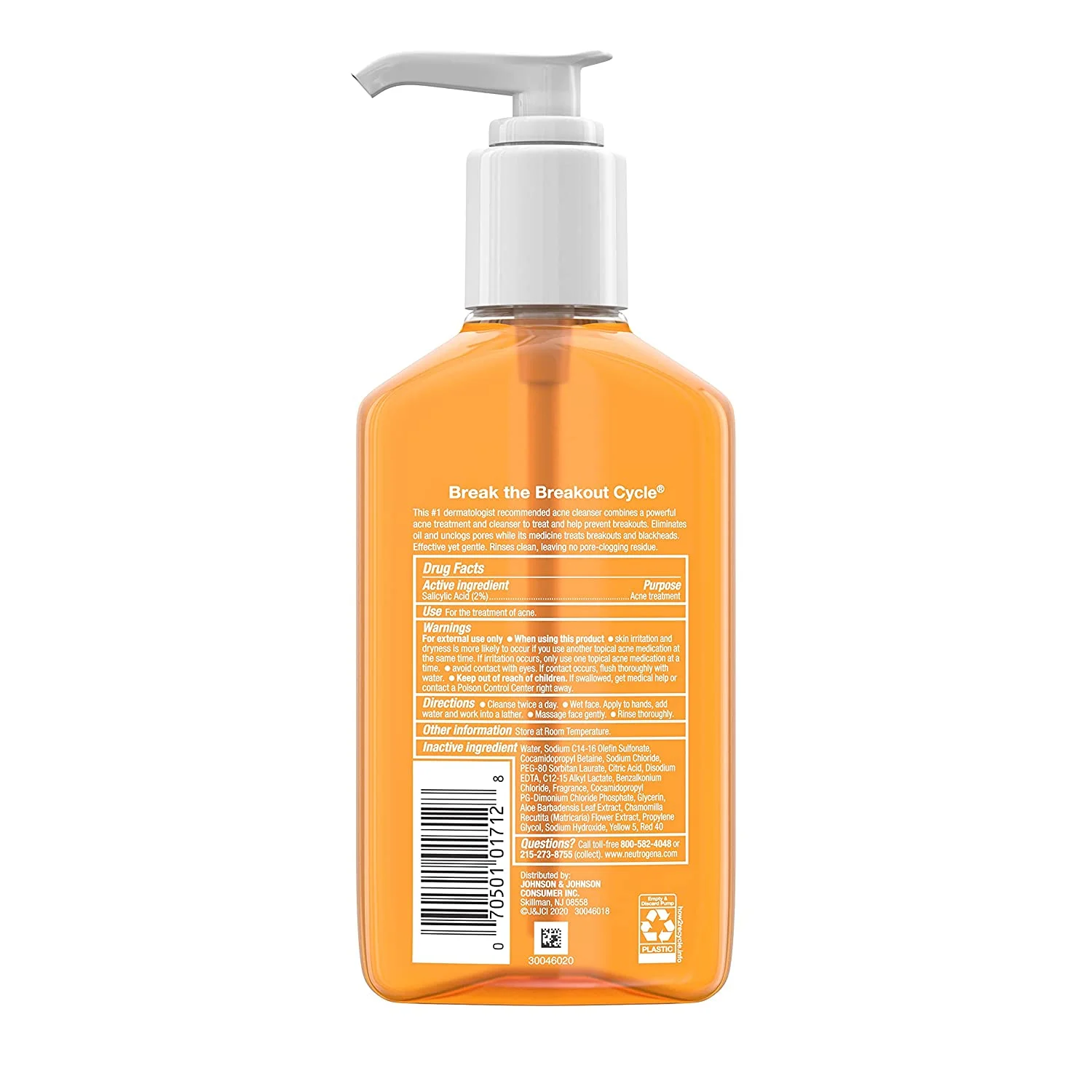 Neutrogena Oil-Free Acne Wash 9.10 oz (Pack of 2)