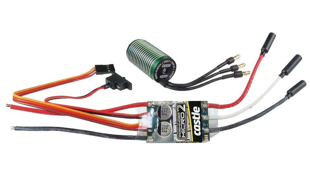 Castle Creations Sidewinder Micro V2 ESC w/5300KV Motor, 010-0150-02
