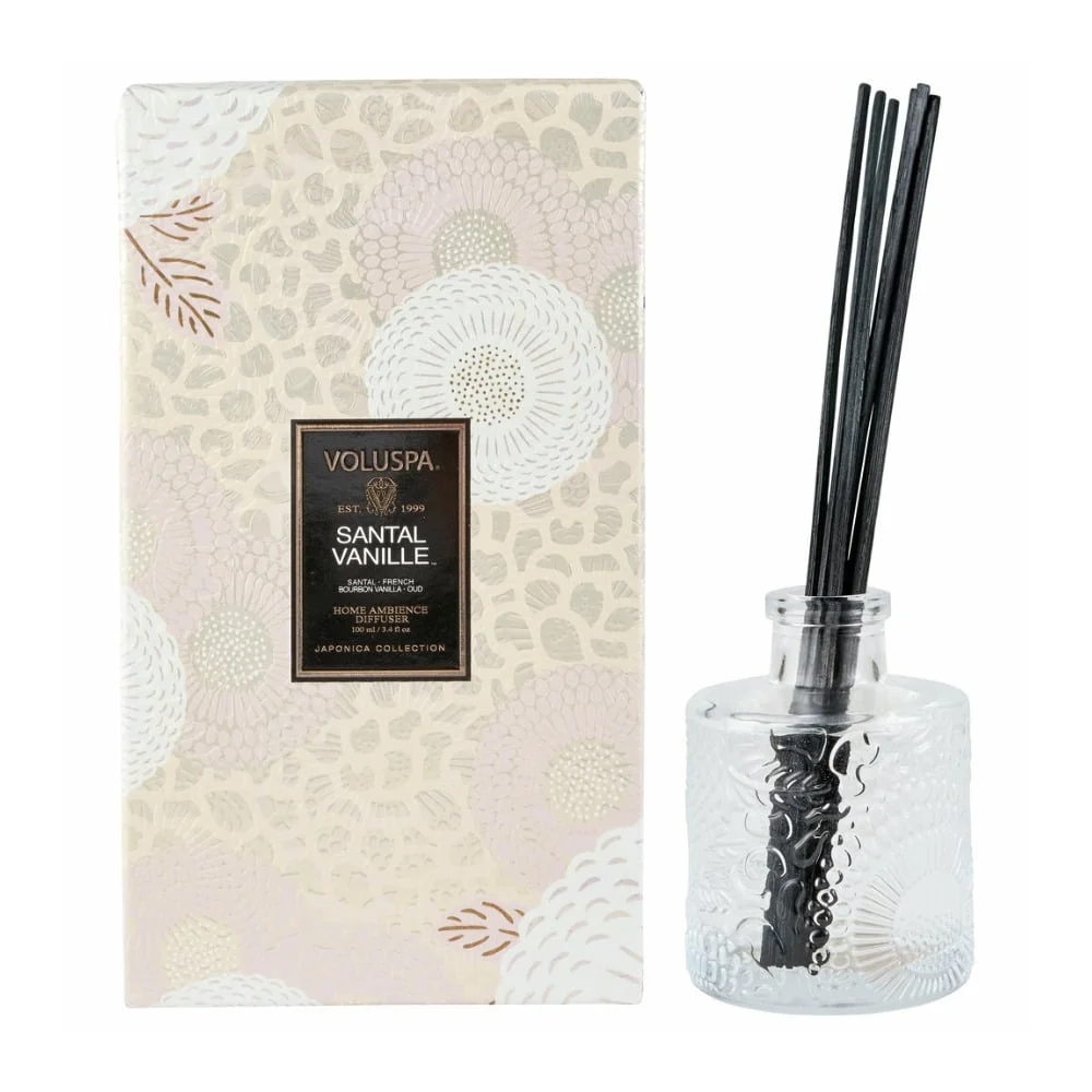 Voluspa Santal Vanille Reed Diffuser (3.4 Fluid Ounces)