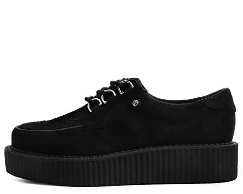 T.U.K. Anarchic Faux Suede Black Creeper Shoes