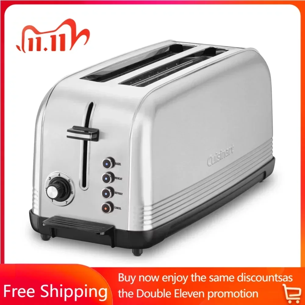 Long Slot Toaster Electric Toasters on Offer Bread Cooking Appliances Kitchen Home