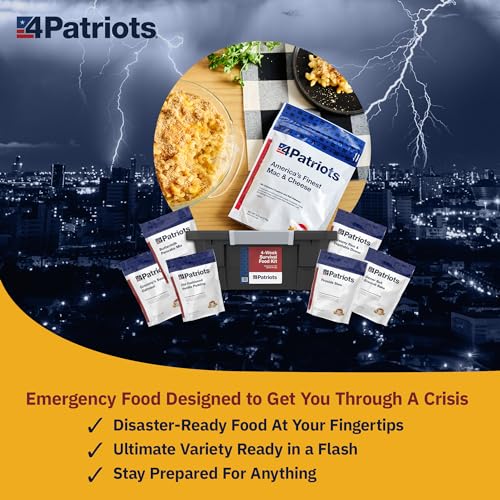 4Patriots 2-Week Survival Food Kit: Emergency Food Supply Designed to Last 25 Years, 84 Servings
