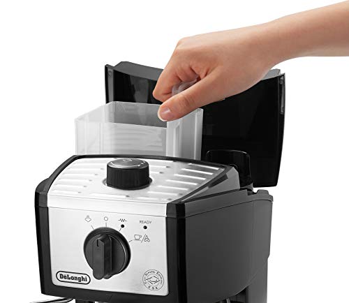 DeLonghi EC155M Manual Espresso Machine, Cappuccino Maker, 1000ml