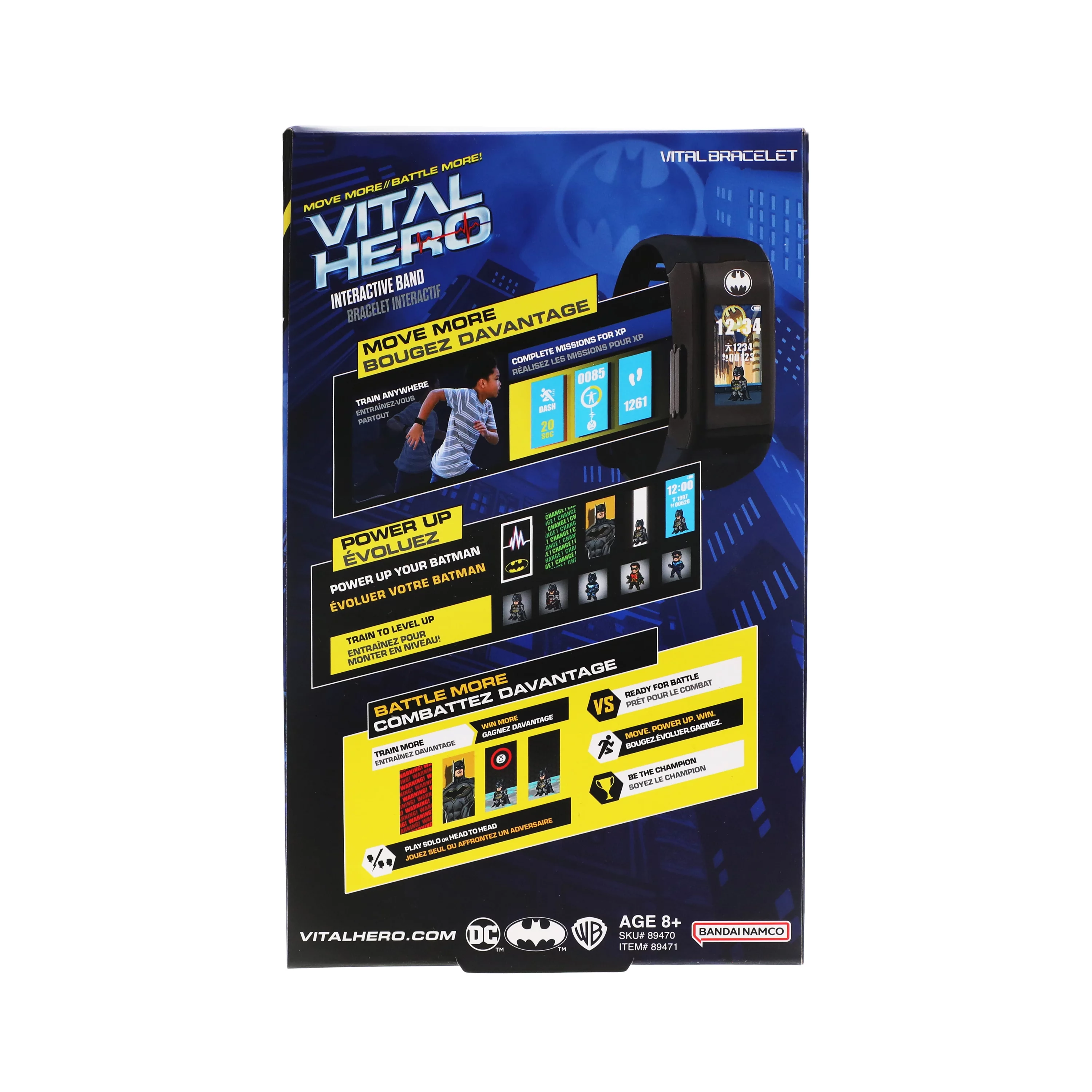 Vital Hero Batman - Interactive Band w/ Watch, Heart Rate, and Step Counter