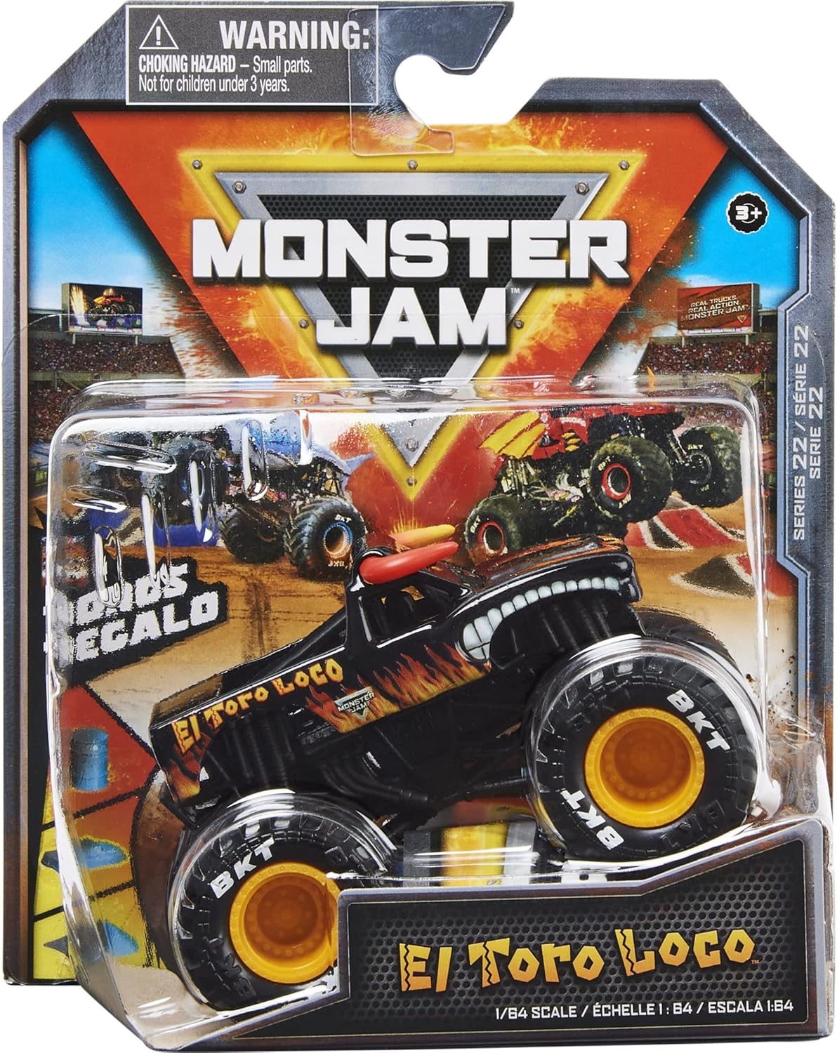 Monster Jam 2022 Spin Master 1:64 Diecast Truck with Bonus Accessory: Legacy Trucks El Toro Loco