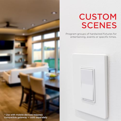 UltraPro 700 Series Add-On Switch QuickFit and SimpleWire, in-Wall White Rocker Paddle Only, Z-Wave ZigBee Wireless Smart Lighting Controls, NOT A STANDALONE Switch, 2 Pack, 68899