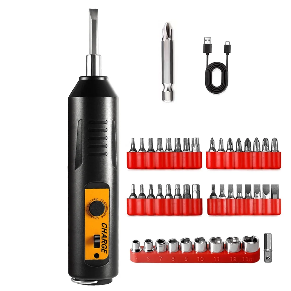 High Precision Electric Screwdriver Set by Anself USB Charging, Ideal for Repairing Mobilephones, Computers, and Home Appliances