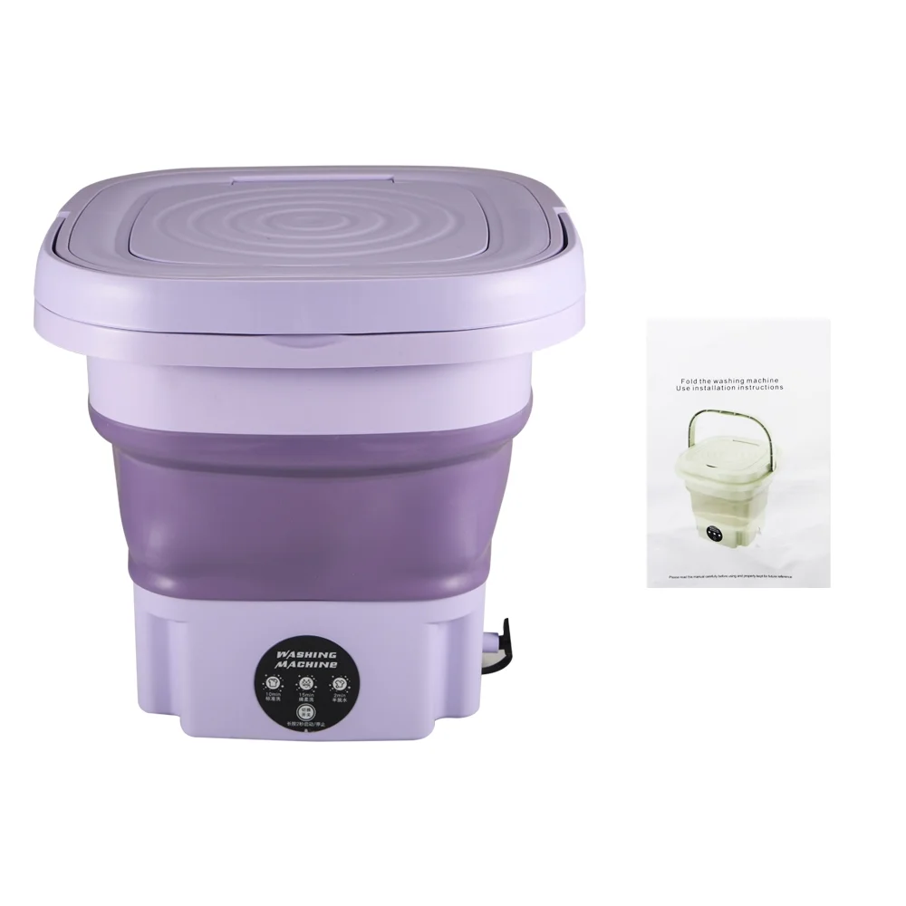 JahyShow Purple Portable Washer - 8L High Capacity for Deep Cleaning