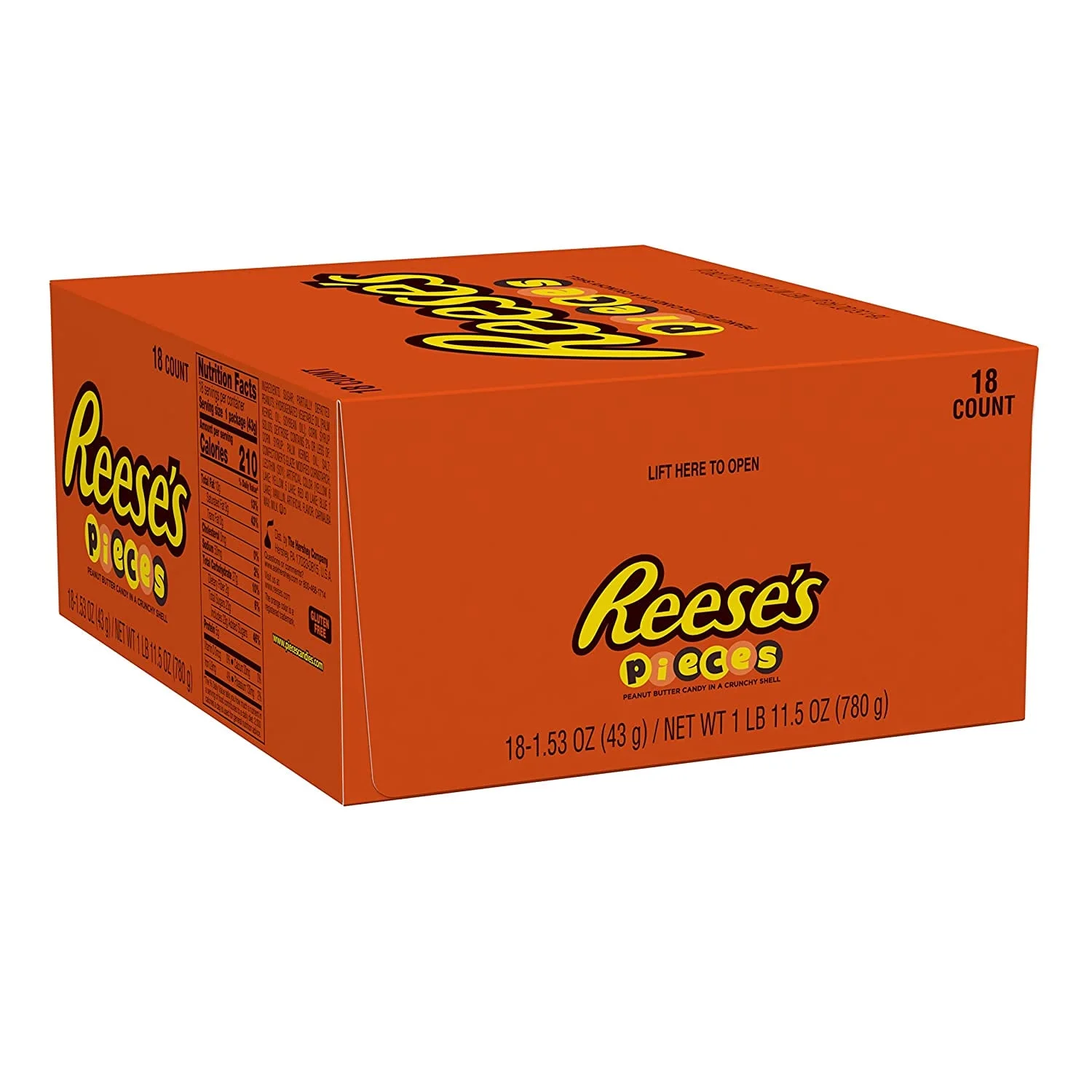 Reeses Pieces Peanut Butter Candy, 1.5 Ounce (Pack Of 18)