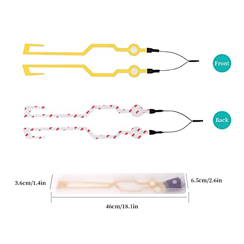 VideoPUP Motorcycle Helmet Light Kit,Waterproof 3 Mode LED Light Night Riding Signal Helmet Light for Motorcycle Bike Helmet,Blue