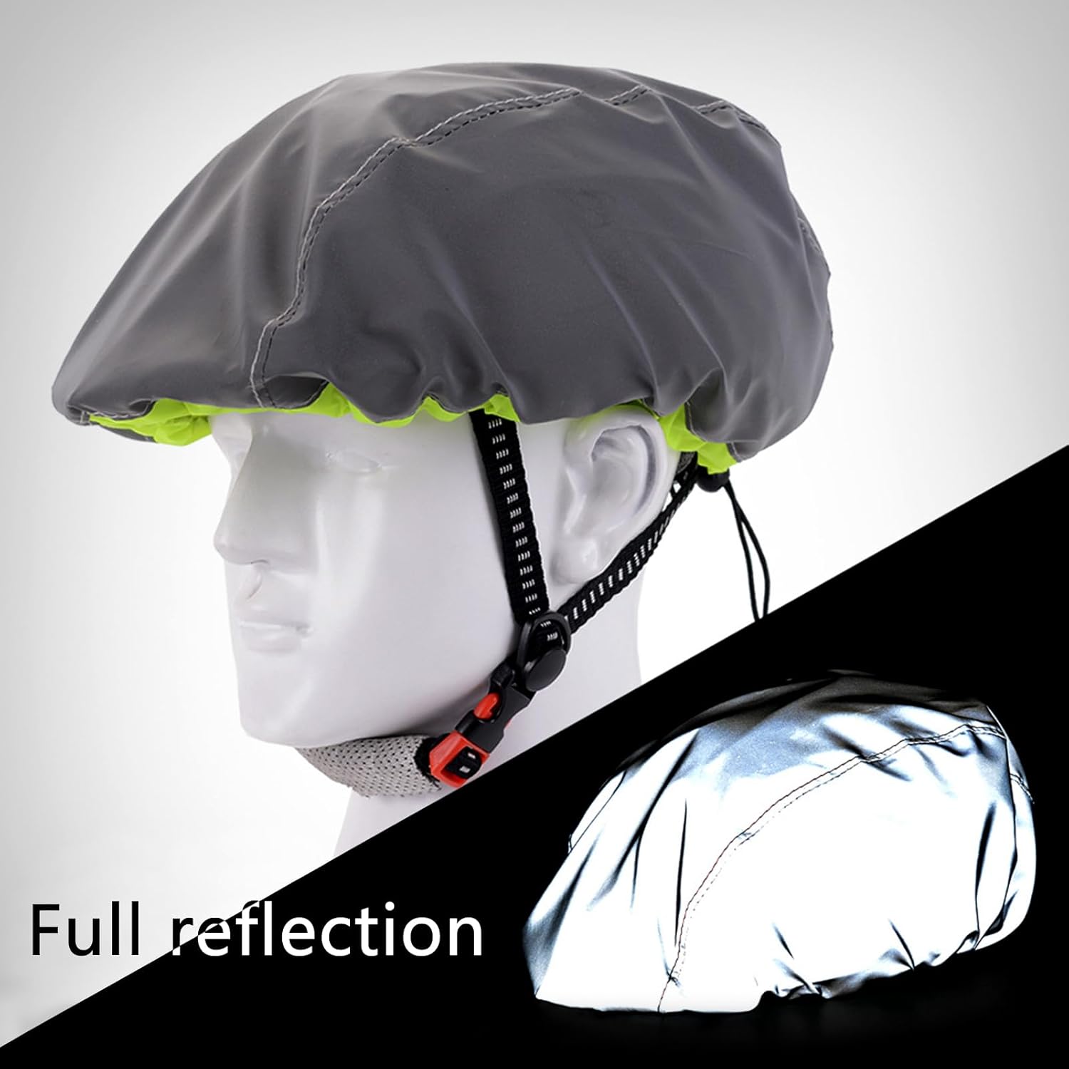 Cycling Helmet Cover Rainproof Windproof Rain Cover Waterproof Visibility Reflective Bicycles Helmet Cover Ventilat