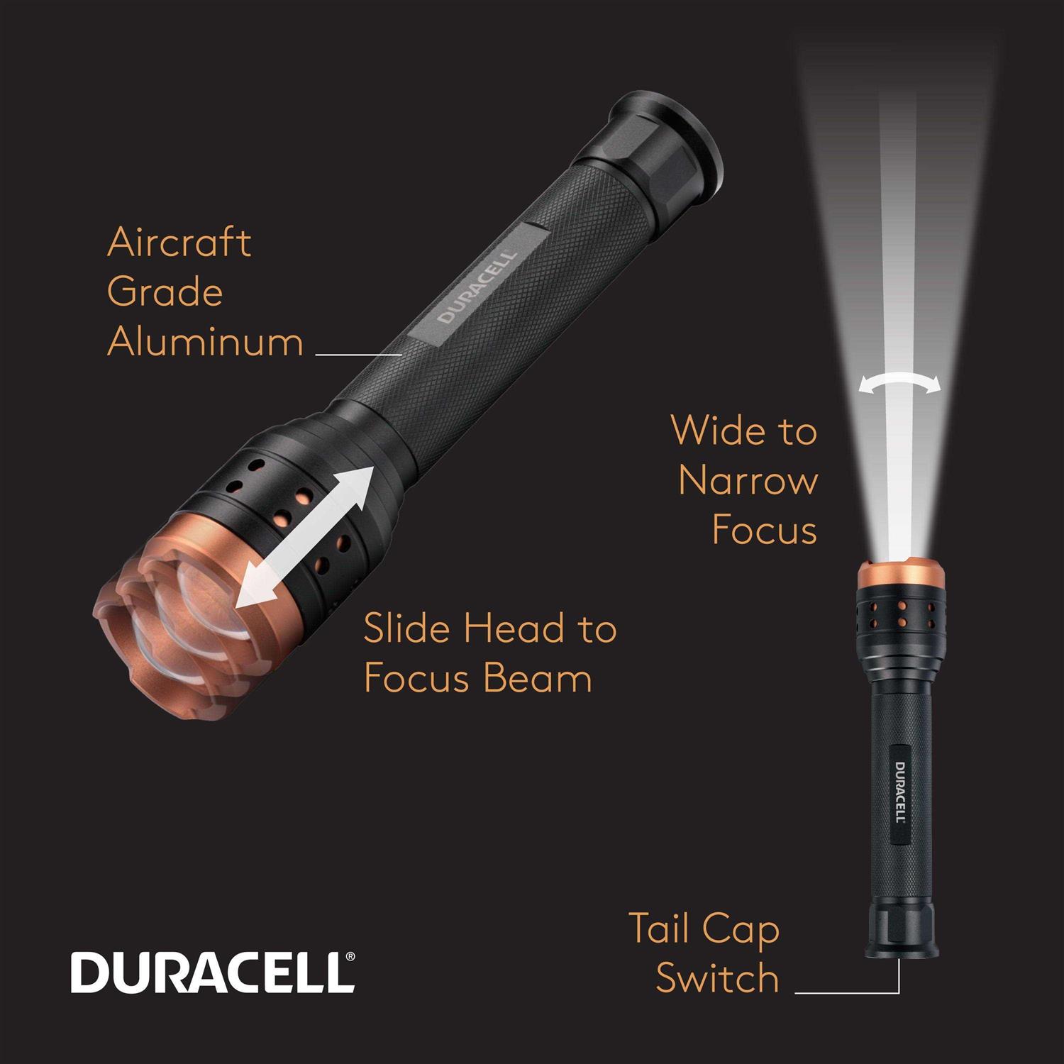 Duracell 2500 Lumen Aluminum Focusing LED Flashlight