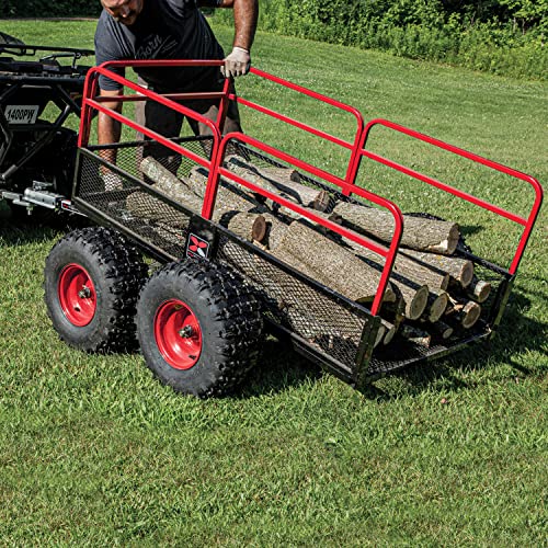 YUTRAX® HC1750 Trailer, Heavy-Duty Trailer, 1750 lb. Load Capacity, Heavy-Duty Steel Construction, Haul 28 Cub Feet, Minimal Assembly, Large Flotation Tires