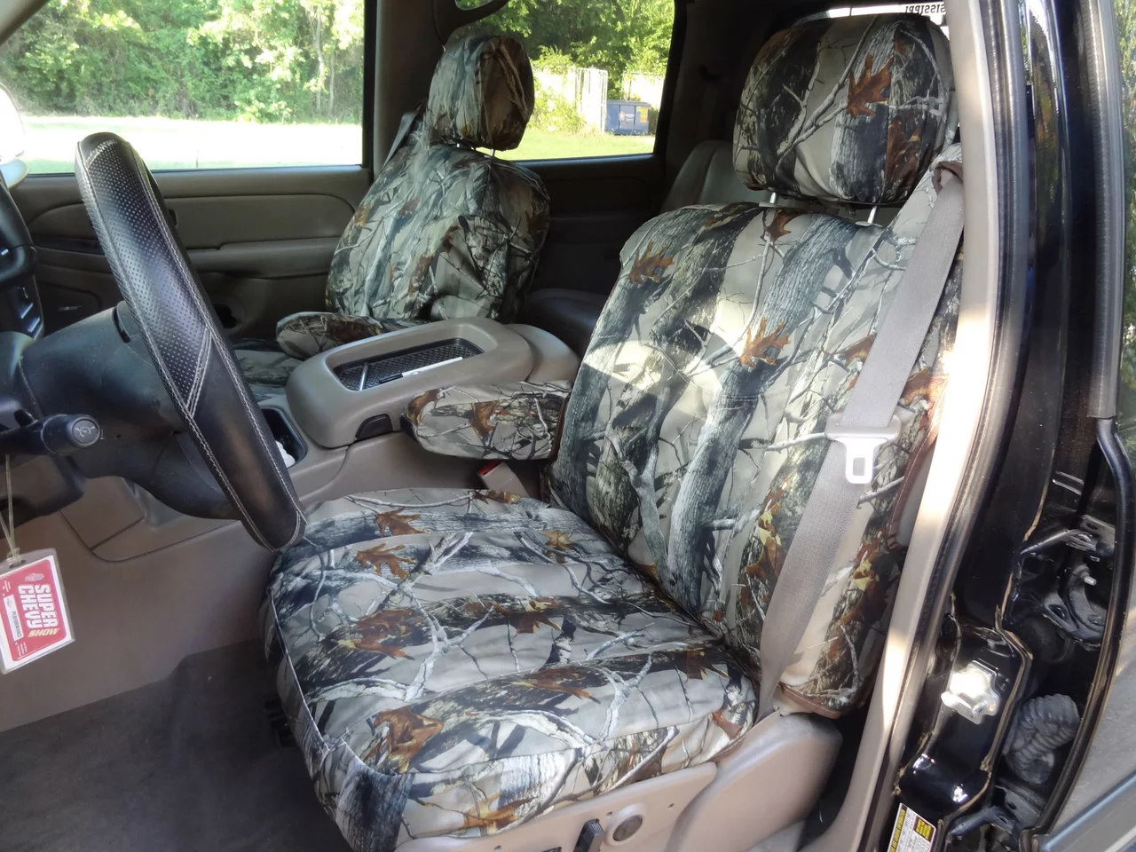 C1999 2003-2007 Chevy Silverado, Avalanche and GMC Sierra Front Captain Chairs With Electric Seats in Seats in MC2C Camouflage Endura
