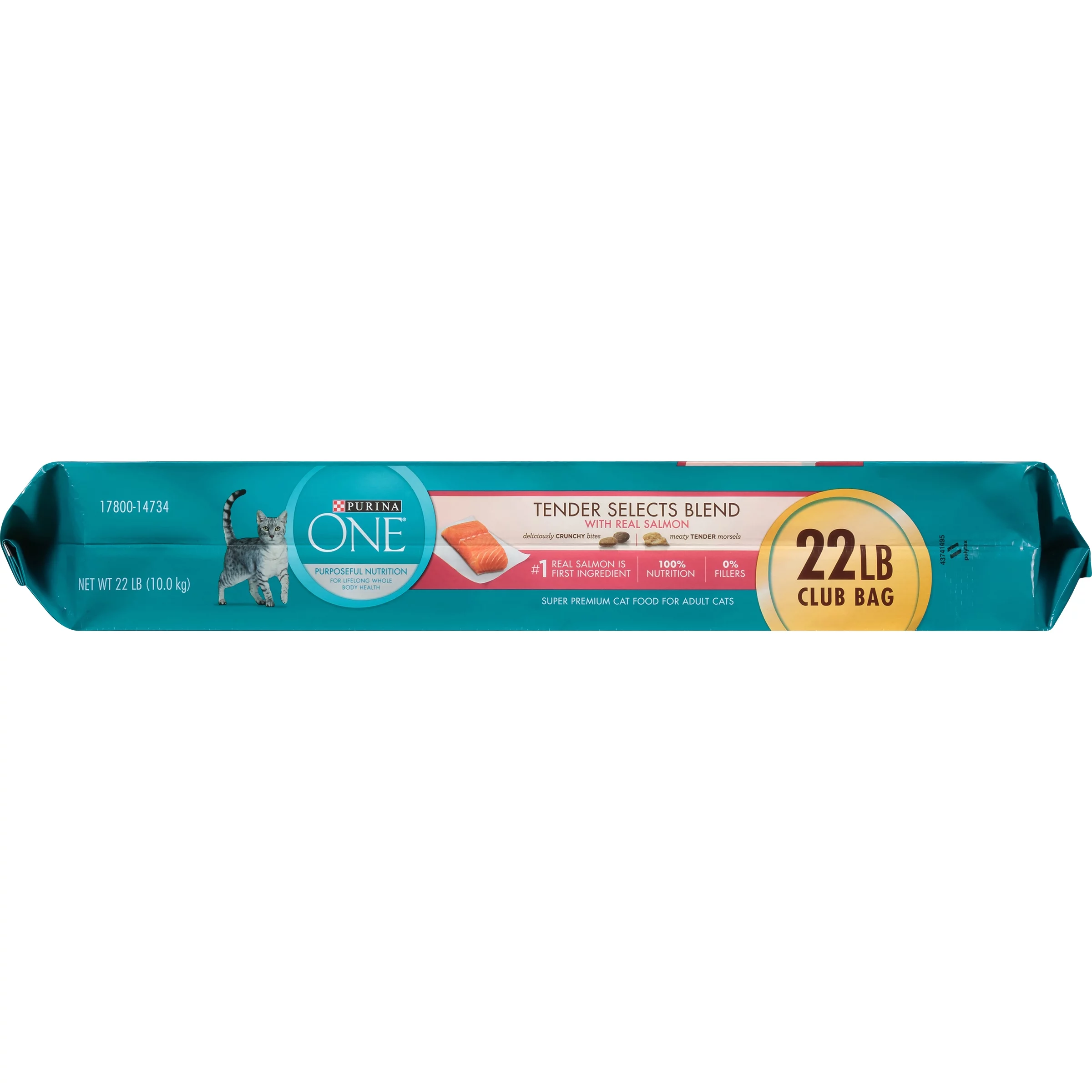 Purina ONE Tender Selects Blend with Real Salmon Cat Food 22 lb. Bag