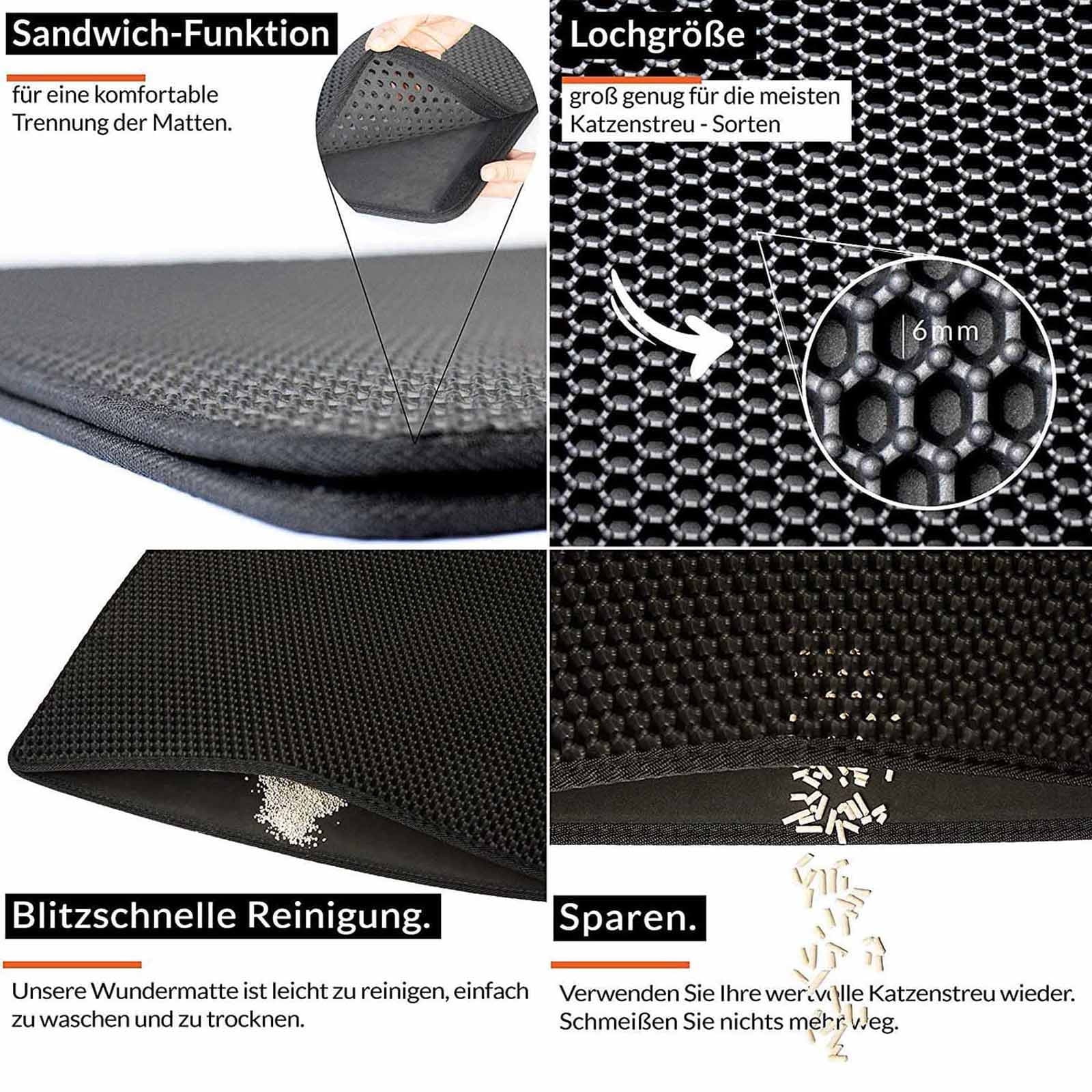 Pet Supplies Double-Layer Honeycomb Feeding Mat Placemat Litter Mat