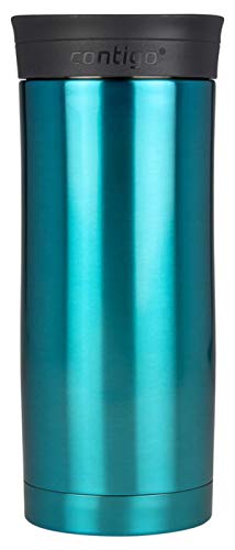 Contigo Byron-Huron Snapseal Travel Mug, Stainless Steel Thermal Mug, Vacuum Flask, Leakproof Tumbler, Coffee Mug with BPA Free Easy-Clean Lid, 470 ml