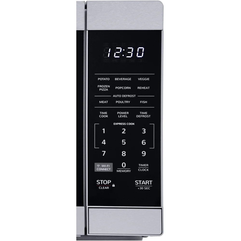 Sharp 1.1 Cu. Ft. Silver Countertop Microwave with Alexa