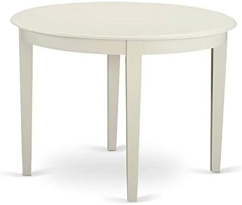 HOOMZNB BOT-CAP-T Boston Round Modern Dining Table for Small Spaces  42x42 Inch  Cappuccino